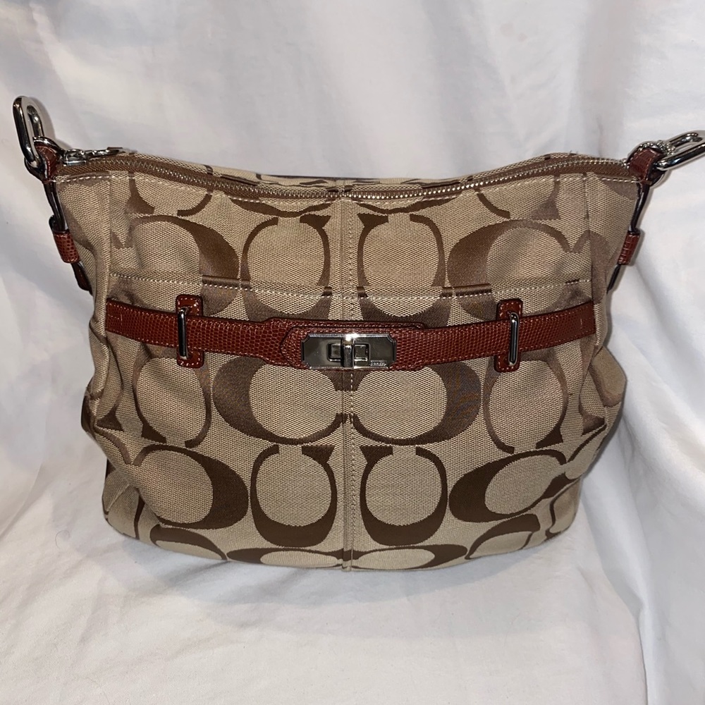 Coach signature handbag